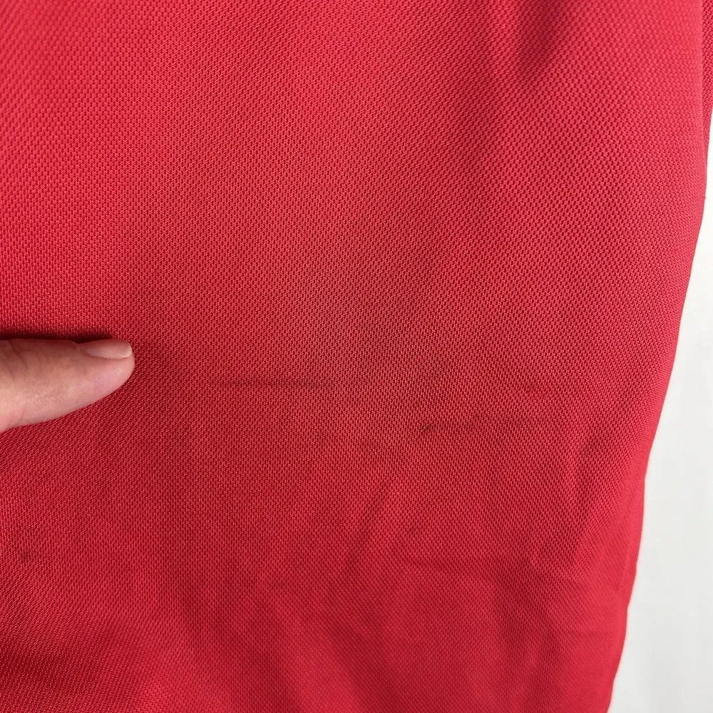 Nike Dri Fit Polo Shirt Men's XL Red Golf The Patriot Folds of‎ Honor *Flaw